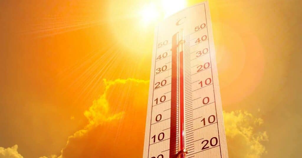 hundstage hitze hohe temperaturen thermometer